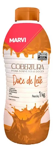 comprar Cobertura Para Sorvete E Doces Sabor Doce De Leite Marvi 1kg