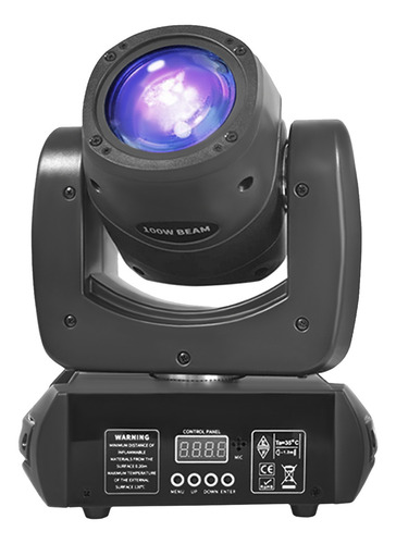 Moving Head Beam 100w Led 8 Gobos + Cores Prisma + Fita Led 127/220v