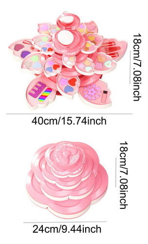 Set De Maquillaje Para Niñas, Diviértete Con La 5 Capas