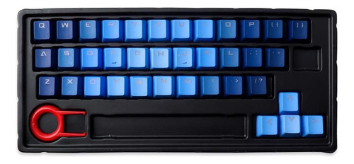 Color De Gradiente Keycap 37 Pbt Inyección De Doble Disparo