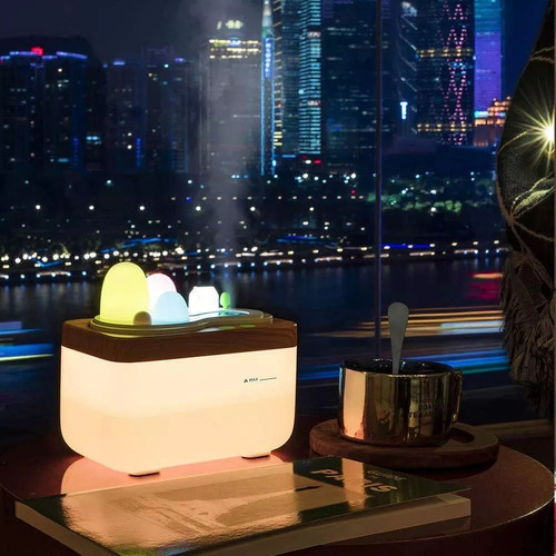 Humidificador De Aire Ultrasonico Con Control Luz Led Usb 400ml