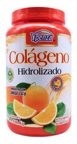 Suplemento En Polvo Ypenza Colágeno Hidrolizado Sab Naranja