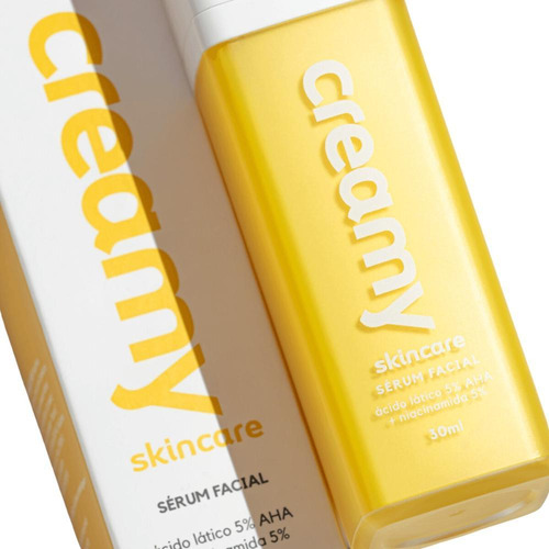 Kit Creamy Serum Ácido Lático 30ml e Protetor Solar Fps 60 Creamy