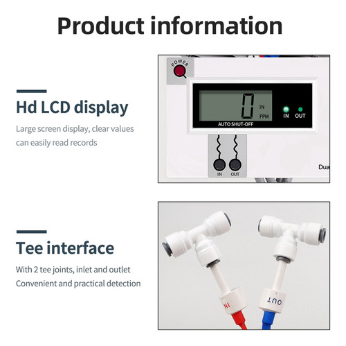 Medidor Dual De Calidad Del Agua D2 Tds/ec, Medidor De Agua