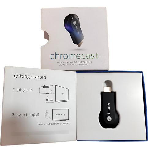 Google Chromecast 1a Gen H2g2-42 2gb 512mb Full Hd Negro (Usado)