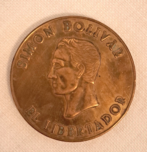 Antigua Medalla Simon Bolivar 150 Años Batalla Carabobo B20