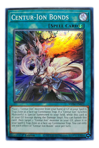 Yugi-oh! Centur-ion Bonds Vasm-en022 Super