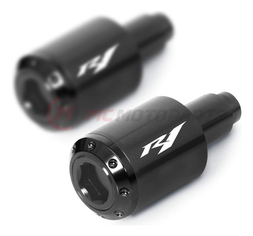 Mc Motoparts Atom Mango Bar End Cap Sliders Tapon Logo Para