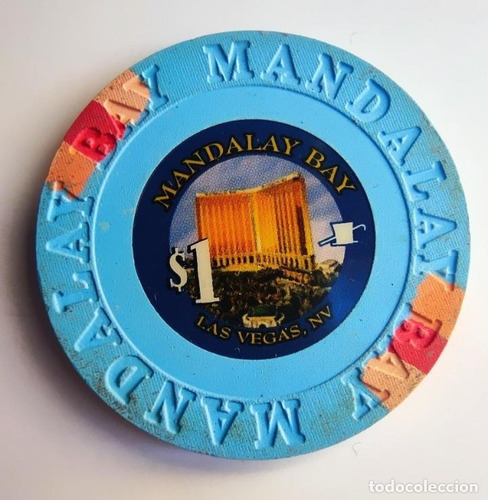 Fichas Originales De Casino Mandalay 1 Dolar 2 Unidades 