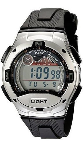 Reloj Casio Para Hombre De Cuarzo Color Negro Banda De