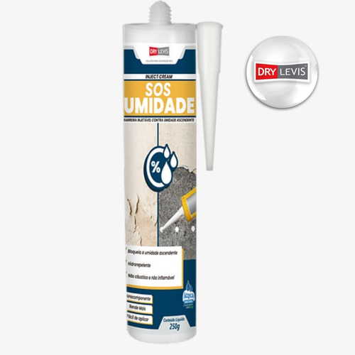 Sos Umidade Bisnaga 250g Anti Umidade Ascendente Drylevis