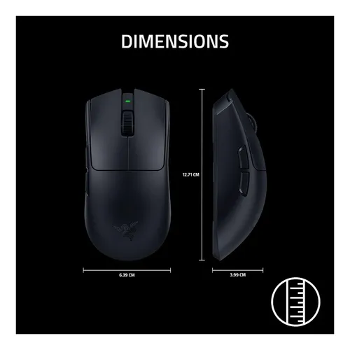 Mouse Gamer Sem Fio Razer Viper V4 Pro 50k Ultra Leve Preto