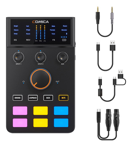 Tarjeta De Sonido Usb Comica Bt Xlr, Entrada De Soporte Para