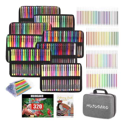 320 Pack De Boligrafos De Gel, Boligrafo De Gel De 160 Colores Con