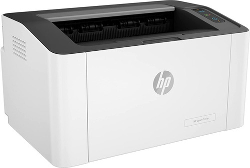 Impresora Simple Función Hp Laser 107w Con Wifi Blanca Y Neg