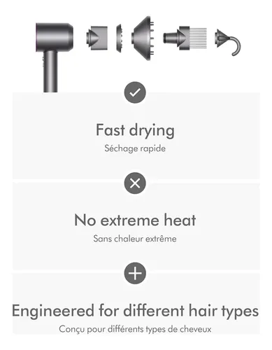 Secador De Pelo Dyson Supersonic Iron/fucsia Reacondicionado