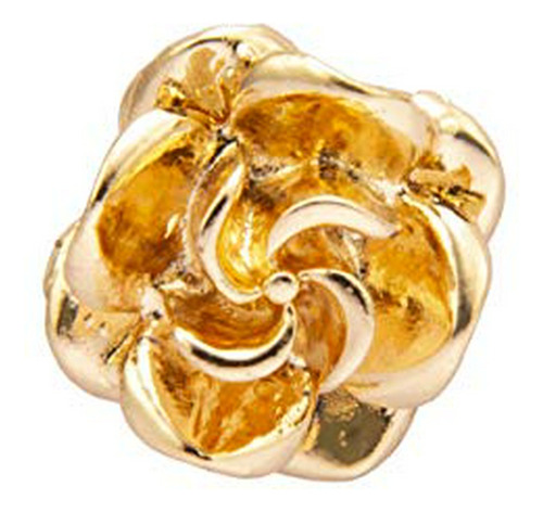 A N Kingpiin Formal Metalic Gold Rose Pin De Solapa Insignia