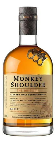 Whisky Monkey Shoulder Blended Malt Scotch 1000ml Top | MercadoLivre