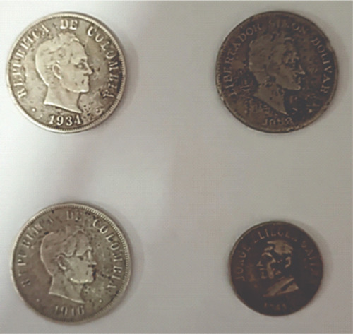 Monedas De 50 Centavos Colombiana De 1916, 1934 Y 1948