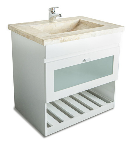 Imagen 4 de 9 de Vanitory CoLG 60cm Bacha Travertino
