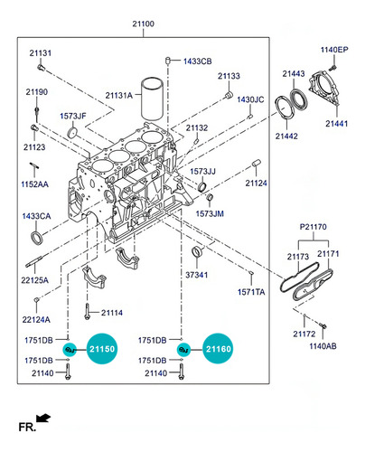 Par Rociadores Aceite Para Galloper 2.5l 1994 A 2004 Diesel