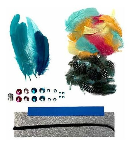 Boa De Pluma - Zucker Feather Crown Kit Seagreen For Diy Kid