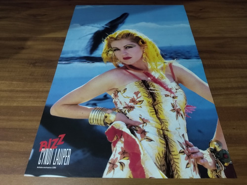 (u020) Poster Cyndi Lauper * 42 X 28