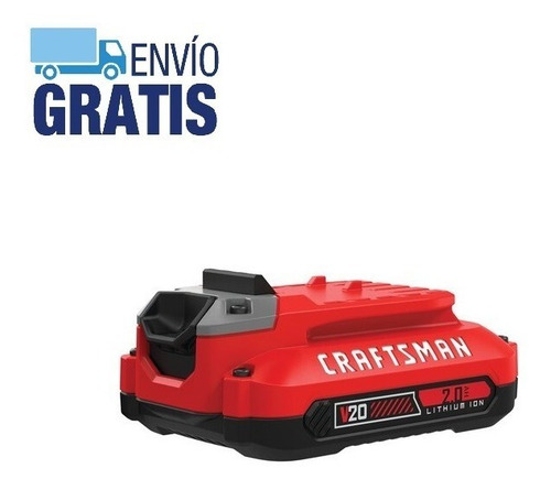 Batería De Ion Litio De 20v De 2.0ah Craftsman Cmcb202