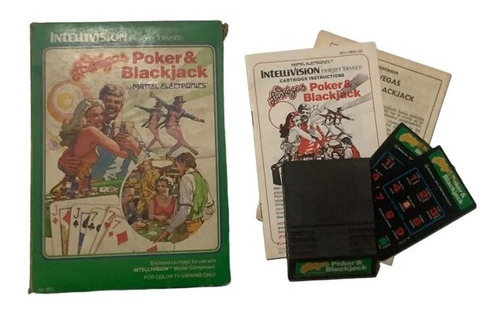 Juego Intellivision Las Vegas Poker & Blackjack Mattel