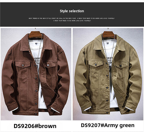 Chaqueta De Mezclilla Holgada Para Hombre, Ropa De Abrigo De