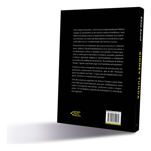 Sidney Tunda: sorte, peito e jeito!, de Awad, Elias. Editorial Novo Século Editora e Distribuidora Ltda., capa mole em português, 2021