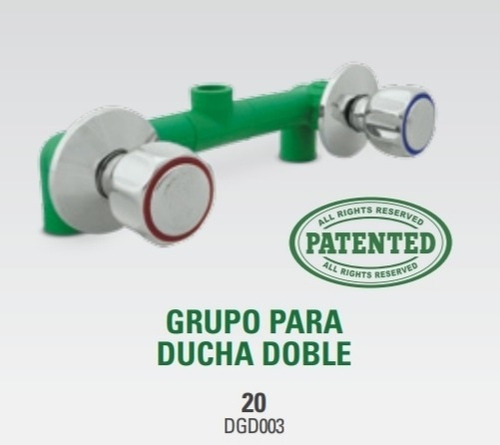 Grupo De Ducha Doble 20mm Donsen