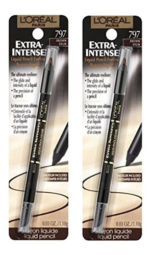 L'oreal Paris - Delineador De Ojos Líquido Extra Intenso Par