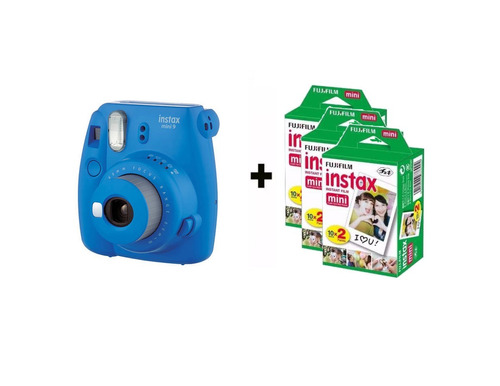 Camara Fuji Instax Mini 9 Flash Selfie Polaroid + 60 Fotos