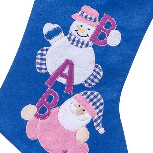 Bota Natalina Azul Baby Meia Natal - Christmas Traditions
