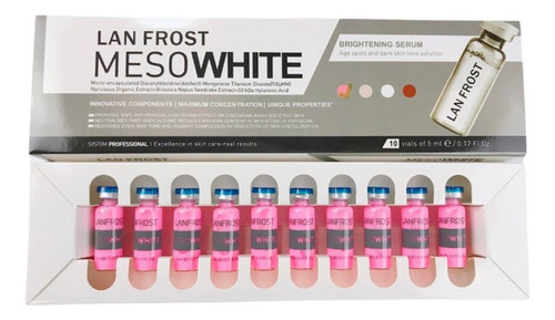 Mesowhite 10 Viales Bb Blush 5ml Para Microneedling Bb Glow Tono Rosa chicle