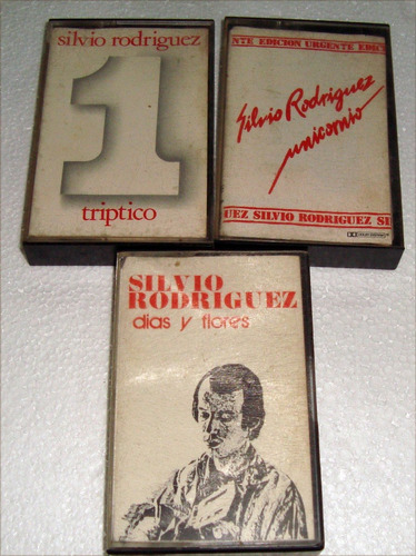 Silvio Rodriguez Lote 3 Cassettes Argentinos / Kktus