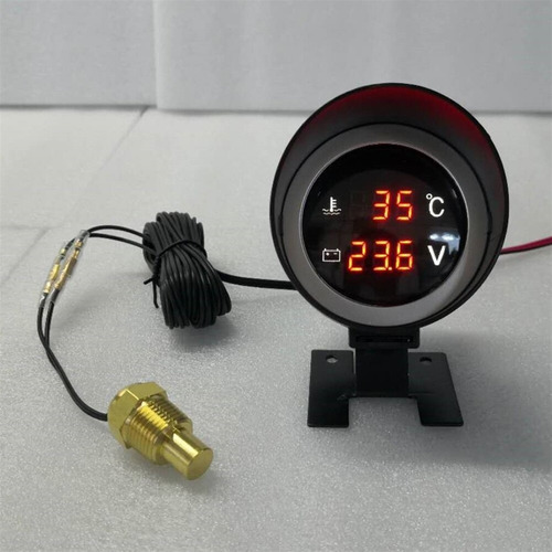Marcador De Temperatura Automotriz + Voltímetro