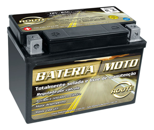 Bateria Moto Cbx 150 Aero/nx 150 12v 7ah Route Ytx8-bs