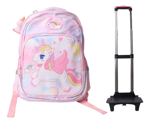 Mochila De Carrito Unicornio Bolsa Primaria Las 2ruedas