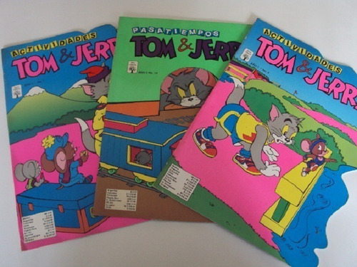 Lote De Revistas De Actividades De Tom Y Jerry - 3 Ejs