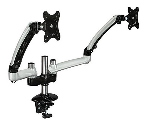 Mount It! Dual Monitor Arm Premium Gas Spring Desk Mount