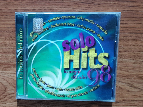 Solo Hits 98 Lo Mejor Del Año.  Cd Emi Sony