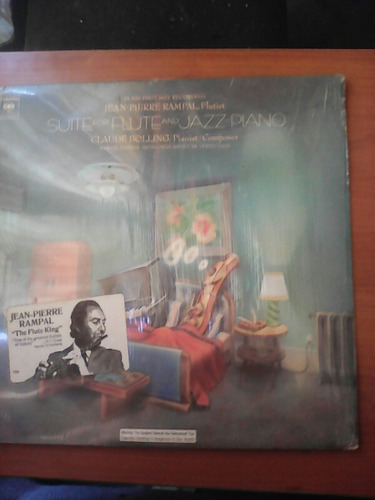 Disco Lp Suite Para Flauta Y Piano Jazz  Bolling & Rampal 75