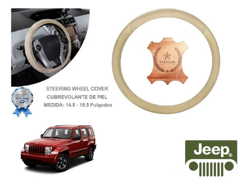 Funda Cubrevolante Beige Piel Nissan Jeep Liberty 2008