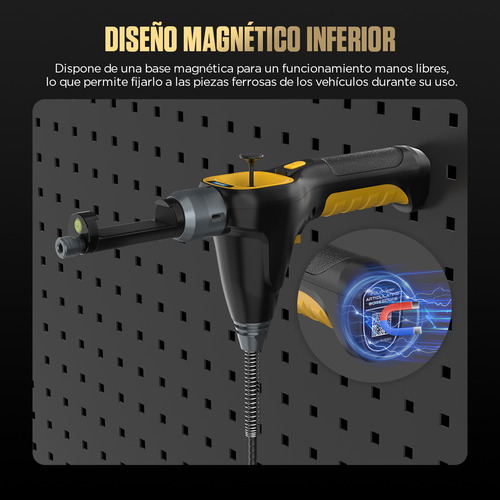Cámara Endoscopio Automotriz 6.2mm 1080p 4 Direcciones 6 Led