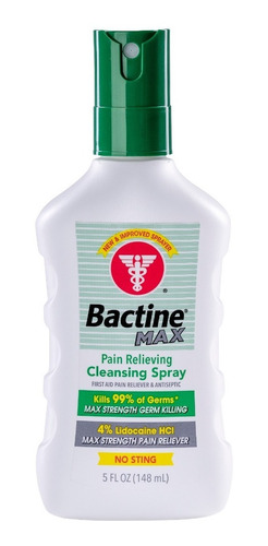 Bactine Max Pain Relieving Cleansing Para Herida/tattoo 