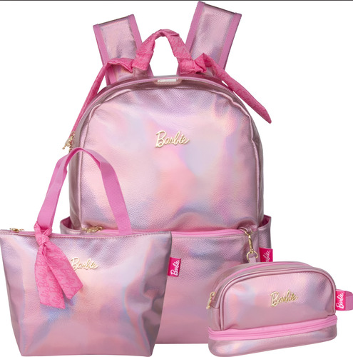 Kit Mochila Escolar Barbie Mochila Lonchera Lapicera Keepack