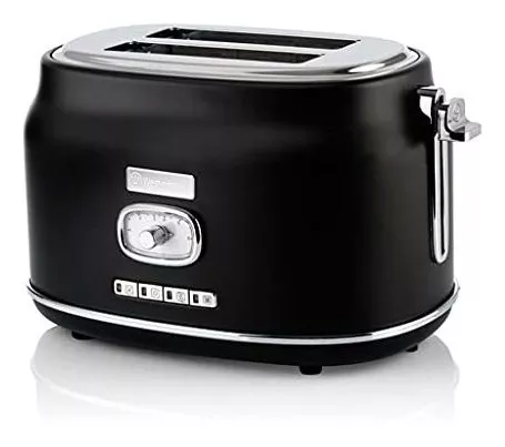 Tostador De Pan 2 Slice Extra Wide Centering Long Slot Retro Stainless  Toaster