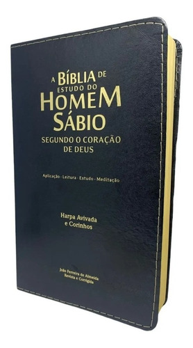 Bíblia De Estudo Do Homem Sábio - Arc - Preta